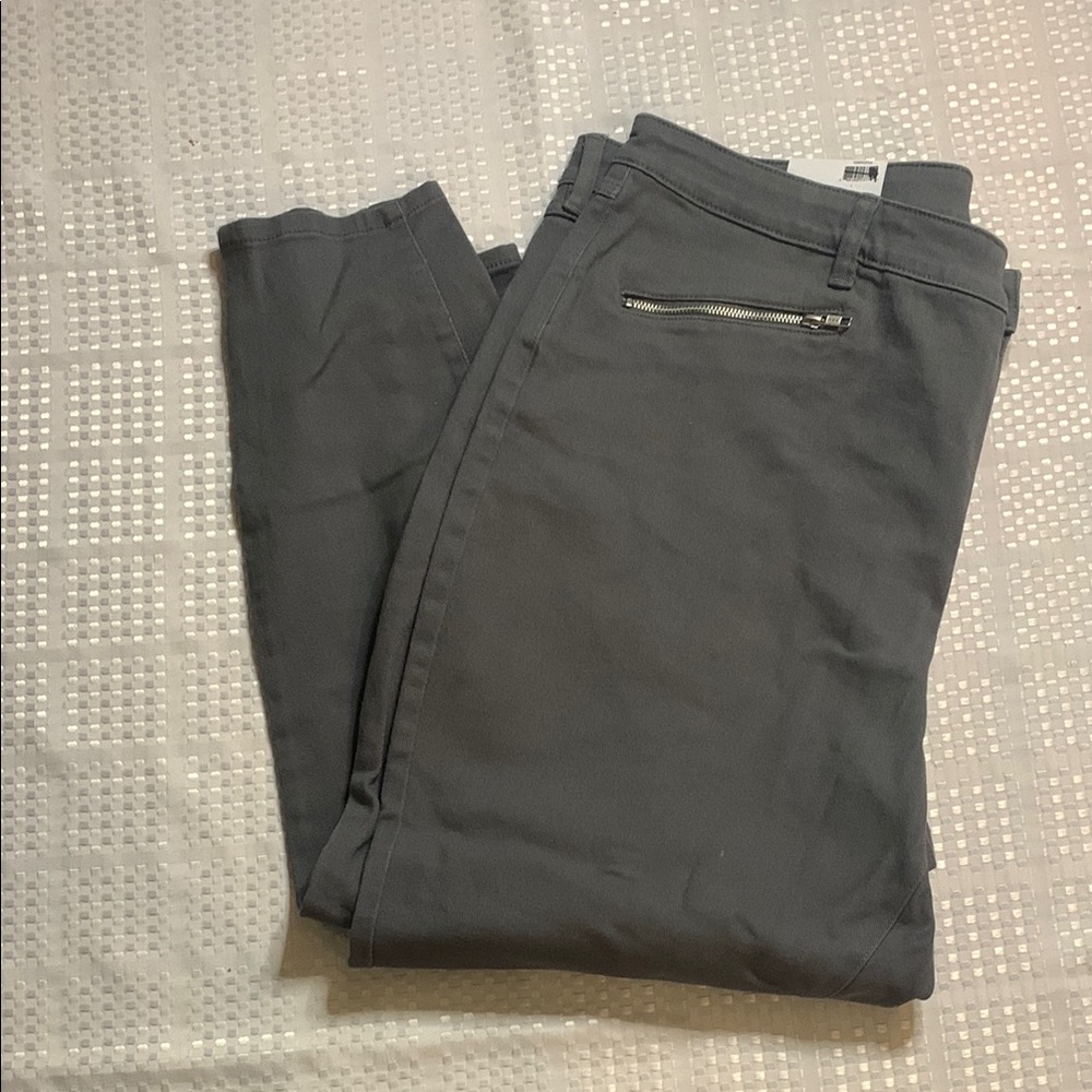Joe Fresh women’s plus size gray classic slim jeans, size 22W.